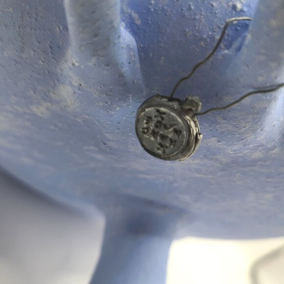 Minoan Art Pottery Hand Painted Ceramic Pedestal Bowl With Handles Museum Copy - Picture 10 of 11